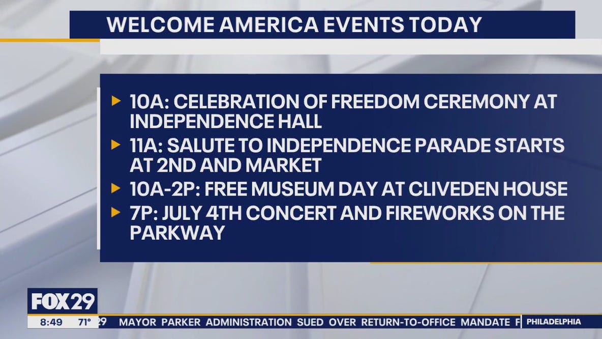 Wawa Welcome America celebrates July 4th all day in Philadelphia